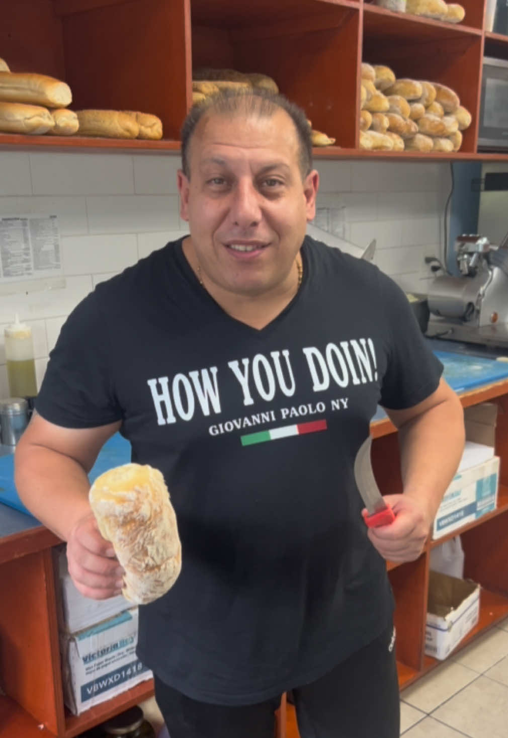 Fire in The Hole!  Lots of people ordering this Sangwheech on the menu and online, sandwich number 65! Eat enjoy life guys. God bless 😎🍷🇮🇹🔥💙🤌🏻 @giovannis.italian.deli #foryou #fyp #FOOD 