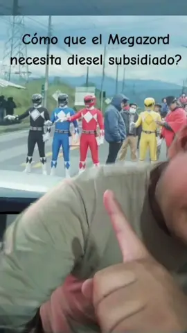 Los Power Rangers aparecen :O #paronacional #powerangers #ecuador #greenscreen 