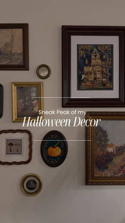 A little sneak peak at my 2025 Halloween decor!  #halloween #halloweendecor #cozyhalloween #cutehalloween #falldecor 
