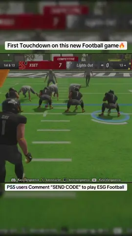 ESG Football🏈 is OUT Comment “SEND CODE” to play ESG Football alongside me!  @Elite Sports Gaming  #esgfootball #keysvengeance #fyp 