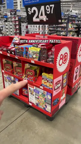 Mattel 80th Aniversary Display at Walmart #hotwheels #timbohuntshotwheels #mattel80thanniversary #mattel80th #timbohuntsdiecast 