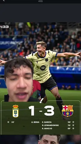 El Barcelona remonta en campo del Oviedo 3-1 #charliecarrillo #barcelona #futbol #laliga #dejong #lewandowski #TikTokDeportes
