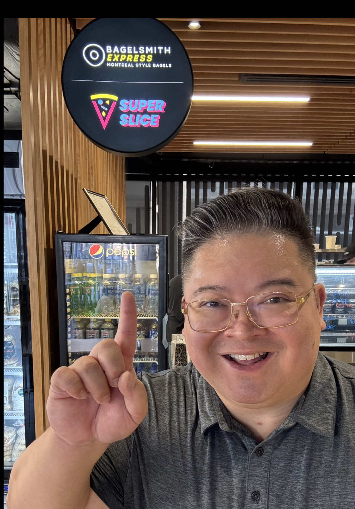 NEW 🍕 Spot Super Slice at Cafe 360! 😀  📍 360 Portage Ave, MB Hydro Building, Downtown Winnipeg New concept by @Bagelsmith they are back in Downtown Winnipeg coming in full force with pizza 🍕 🍕 🍕 ready to serve you! 😀 The Pizza is named after legends, ordering is quick and easy just pick your slice!  Get the homemade dips and Hot Honey 🔥 I absolutely loved it, crispy and a good chew, thin fat slices 🥰🥰🥰 bring your work crew! 😀 ❤️ Thank you team for hosting me 🙏 ❤️ 😇  #WinnipegPizza #wpgfoodlovers #wpgfoodie #WpgPizza #SuperSlicePizza     