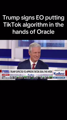 Trump signs executive order putting Oracle in charge of US TikTok algorithm #news #politics  #breakingnews #oracle #fyp 