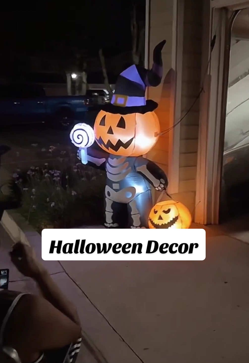 Isn’t this Halloween decoration so cute? Affordable with free shipping too! #halloweendecor #halloween #homedecor #halloweendecorations #inflatable  