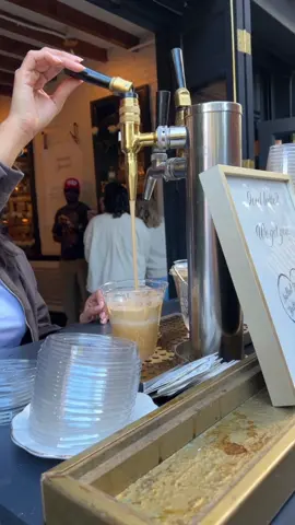 latte on tap in nyc #caffeparadiso #latte #latteontap #newyork #newyorkinfluencer 