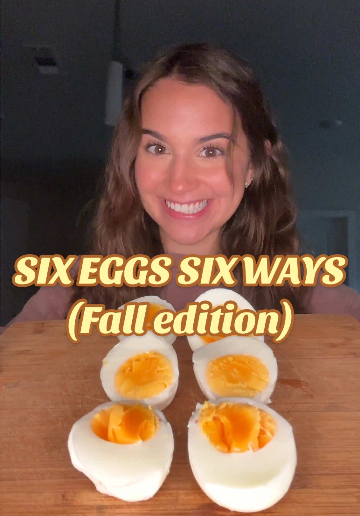 Six eggs six ways FALL edition 😋🍂🍎 #sixeggs #eggchallenge #review #foodchallenge #foodreview 