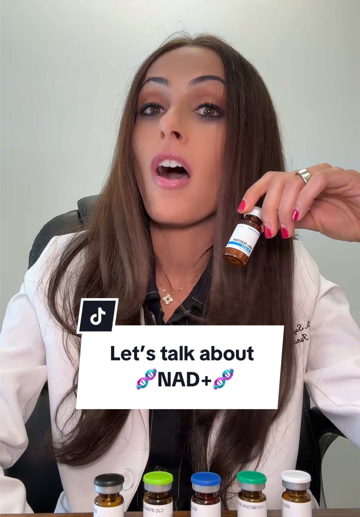 ⚡ Let’s talk about NAD+!🔋 It’s a coenzyme your body needs in every cell — think of it as fuel for energy, focus, and longevity. ✨ Benefits: ✅ Boosts energy & metabolism ✅ Sharpens brain function ✅ Helps repair your cells @drsogolash is here to explain why NAD+ has become one of the most popular peptides people are using to level up their health. 👩‍⚕️🧬 #NAD #ConciergeMD 