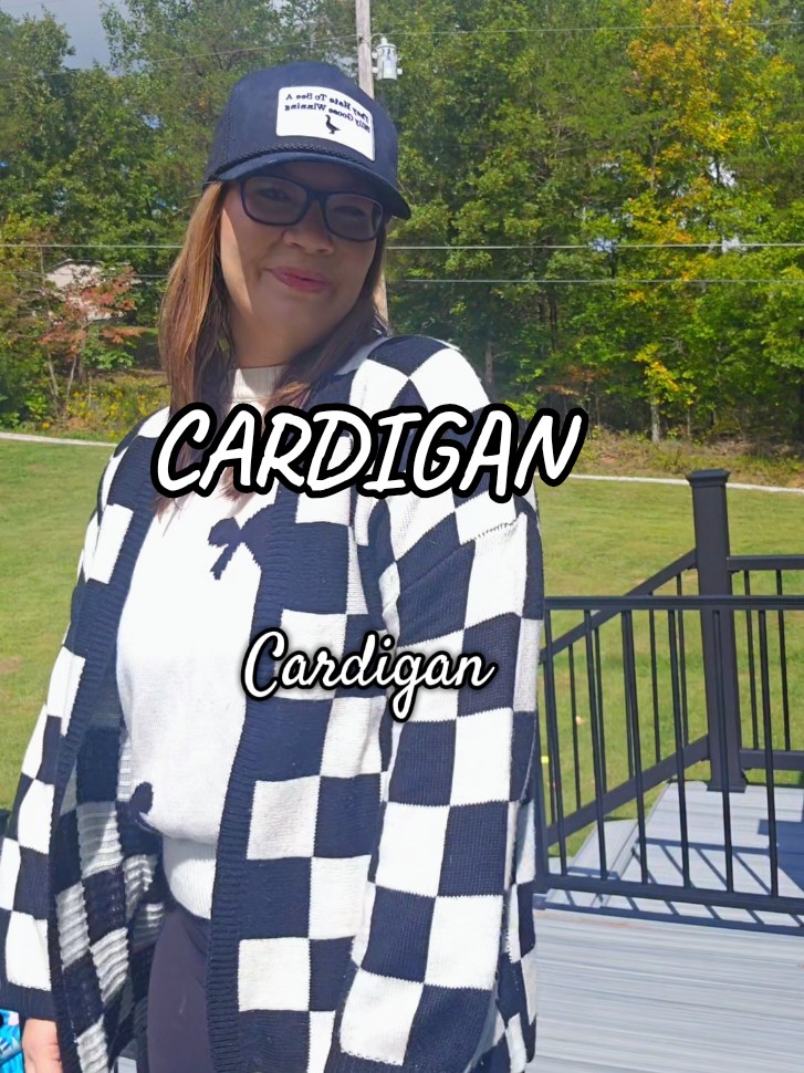 PERFECT cardigan for fall my friends!! #cardigan #checkerboard #fallfashion #MomsofTikTok 
