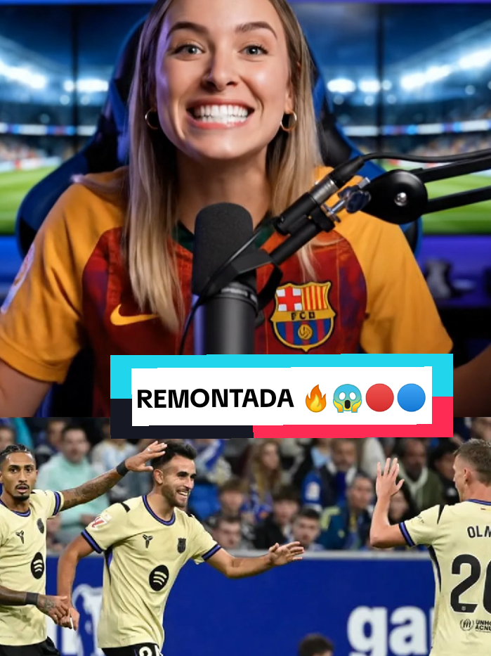 BARÇA REMONTADA 3-1 🔥😱 | SIGUE LA LOCURA EN LIGA 👑🔴🔵 #futbol⚽️ #españa #barcelona #barca #barcelonafc 