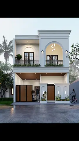 Klasik dengan sentuhan modern Desain fasad rumah 2 lantai lebar muka 6 meter Hak desain milik: Mr.Johan Lokasi : Pemalang #rumahklasik  #rumah2lantai  #fasadrumah #arsitekrumah #rumahmewah