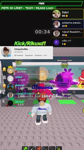 Otra batallita más 👋👋Muchas Gracias por el Apoyo ☺️ 🎉🎊#robaunbrairont #tiktoklive #livehighlights #robloxgamer