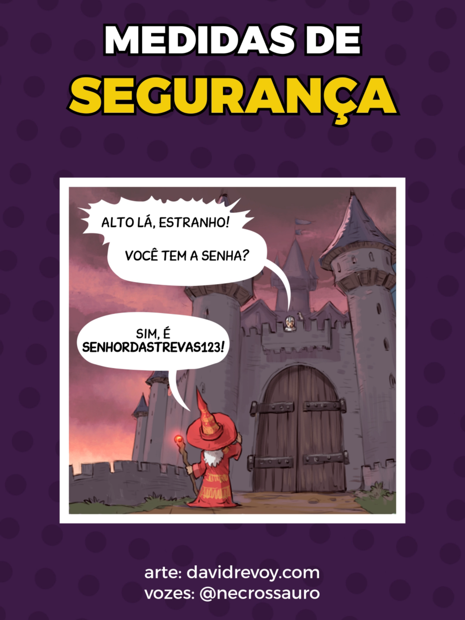 Segurança | Arte: David Revoy #dublagem #tirinhas #fandub #comic #dub #humor