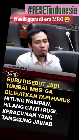 Negara ini darurat evaluasi menyeluruh MBG. Diduga kuat sebagai lahan korupsi, maraknya kasus keracunan hingga guru yg jadi bemper dalam praktek pendistribusian MBG. Ini berhubungan dengan nyawa anak-anak kita, stop menormalkan keadaan dgn membandingkan jumlah kasus keracunan dengan yg tidak!