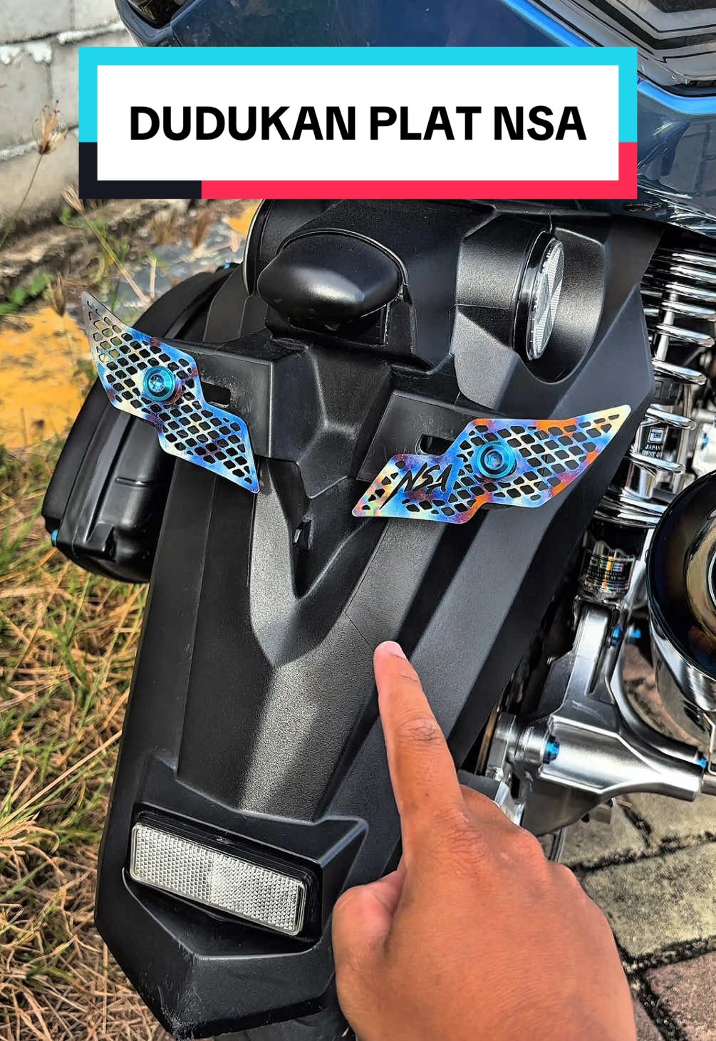 dudukan plat NSA Titanium cuyy #dudukanplat #titanium #nsaperformance 