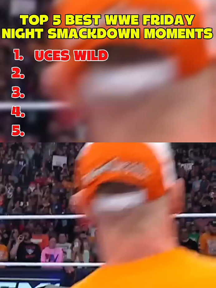 TOP 5 BEST WWE FRIDAY NIGHT SMACKDOWN MOMENTS #WWE #wweraw #wwetiktok #wwefan #wwechampion 