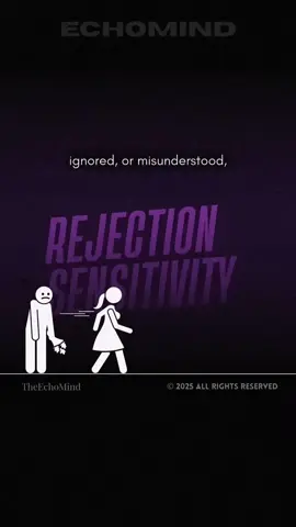Todays lesson, Rejection sensitivity. What is the biggest problem for over thinkers? If this resonates with you our ebook dives even deeper, get your copy on our page. #echomind #relatable #motivation #mentahealth #psychology 