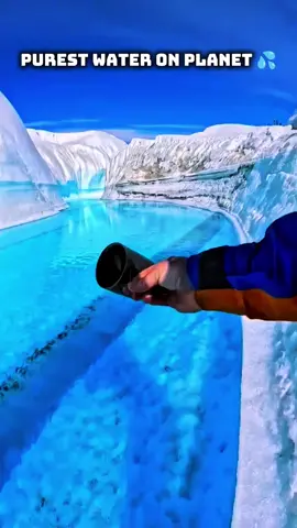 purest water on the planet  glacier water #glacier #water #pure #ocean #sea 
