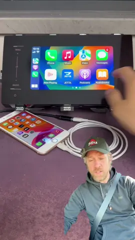 Turn your wired CarPlay into wireless #carplay #carplayadapter #androidauto #tiktokmademebuyit 