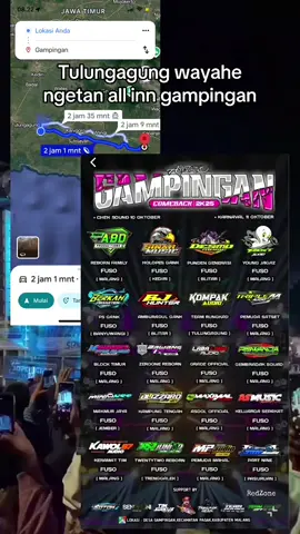 Absen o sok seng budal all in gampingan cahh🤩🖐️ #fyp #karnavalgampinganpagak#soundhoregjawatimur #malang24jam #promomakangajian 