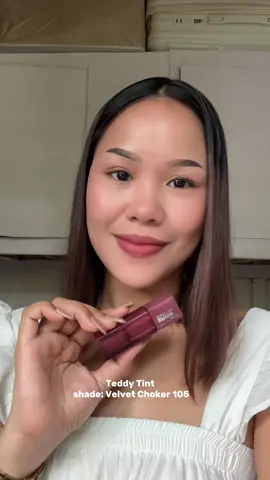 105 velvet choker (velvety mauve-nude)🧸 #teddytint #maybellineteddytint #maybellineph #lippies #tint 
