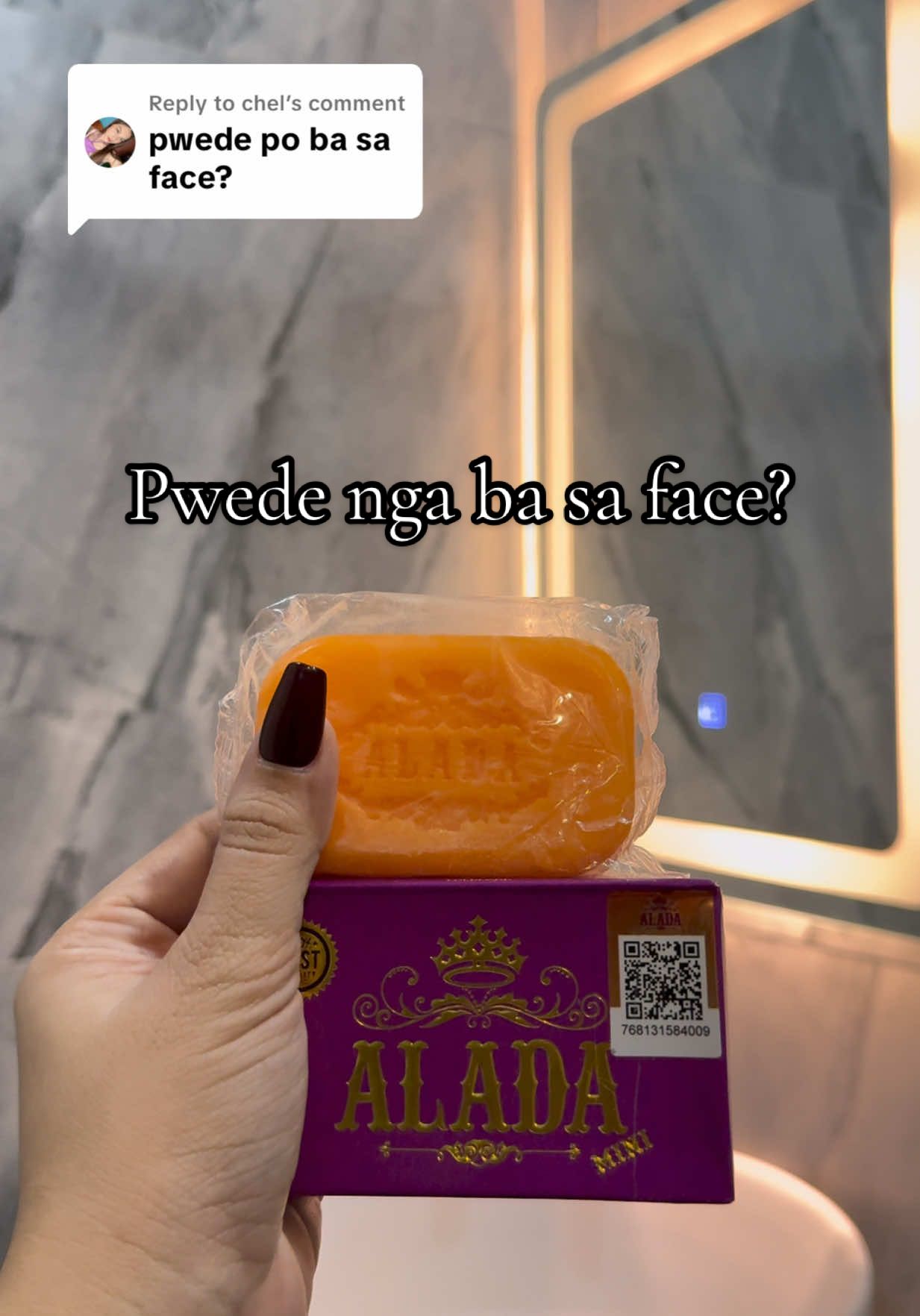 Replying to @chel kung hindi naman po ganun ka sensitive yung face mo mi ok lang pwede mo ding subukan pero wag mo ibabad ha🥰  #alada #aladasoap #thailandsoap #bodycare #SkinCareRoutine 
