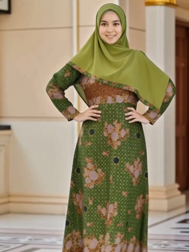gamis batik muslimat sanwos flui #gamismuslimat #gamisbatik #gamismuslimatan #gamispengajian #gajiansale 