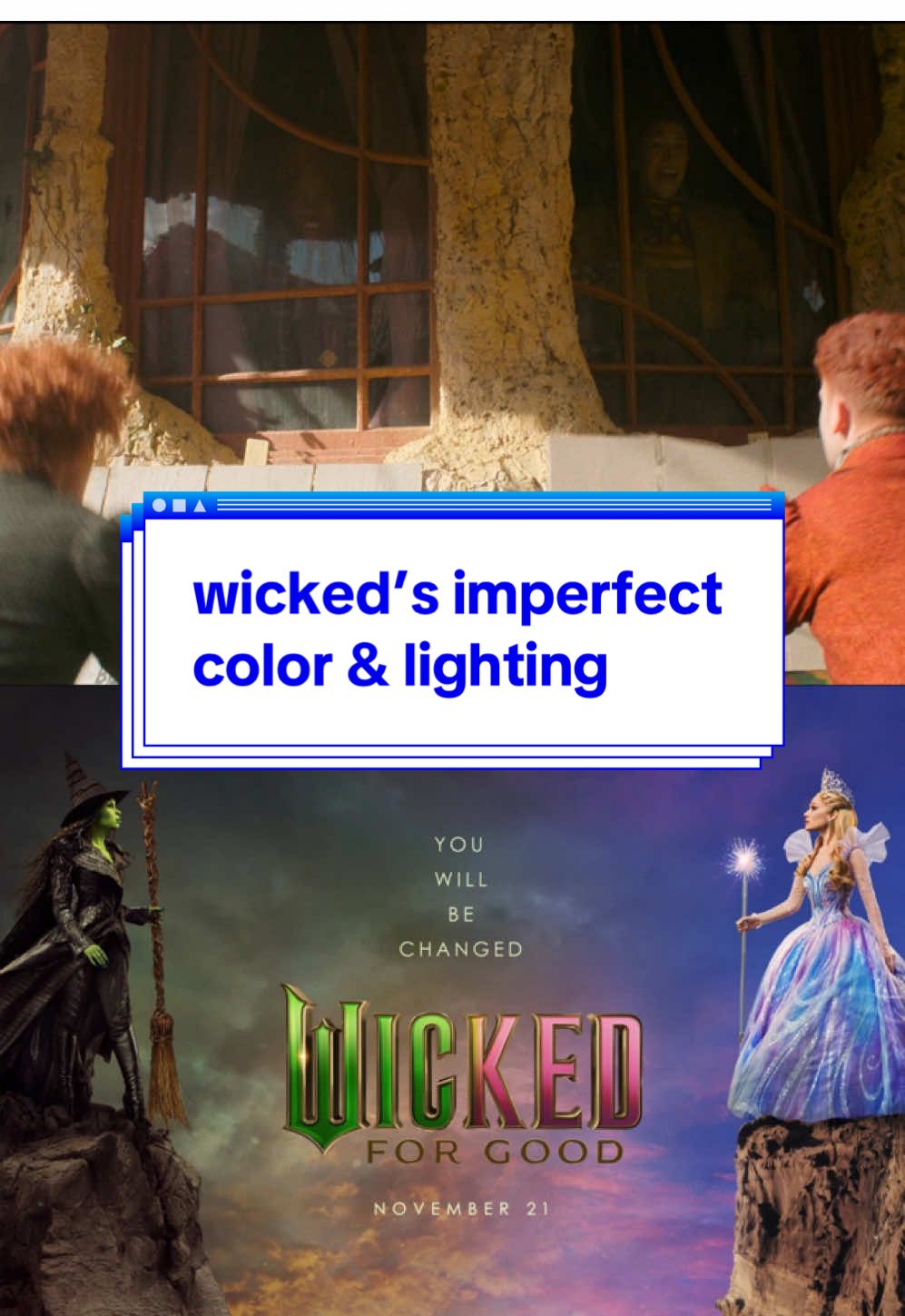 Replying to @fantasticfrankey we gotta get into Wicked: For Good now that the trailer has landed and folks are immediately spinning the block on the popular criticism of its color and lighting from last year’s installment. #TikTokHotTakesContest 
