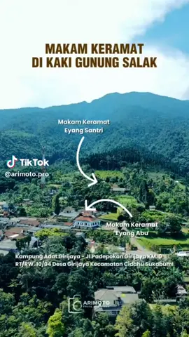 Wisata Religi  Appriciate of History _End Oleh Yusup Nugraha  Bagian terakhir dari tiga wisata Terintegrasi Wisata Triloka Girijaya adalah Wisata Religi. Kampung Adat Girijaya di dirikan oleh dua tokoh utama yaitu Eyang Abu Sholeh dan Eyang Santri. Jejak kedua tokoh tersebut dapat di temukan dari banyak peninggalan-peninggalannya. Pertama yaitu  petilasan 