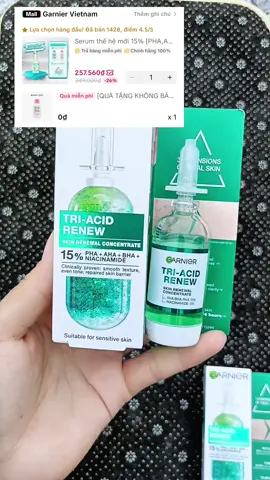 #chamda#garnierpartner#TikTokFinds#serumpeelxanh#ngan69ne 