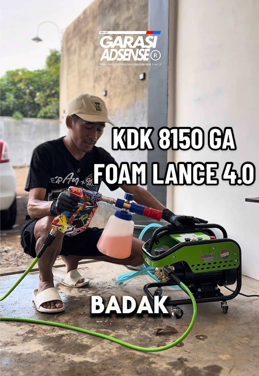 KDK 8150 GARASI ADSENSE SUDAH READY PAKET FOAM LANCE 4.0 🔥  #jetcleaner #jetsteam #alatcucimobil #alatcucimotor #mesincucimotor 