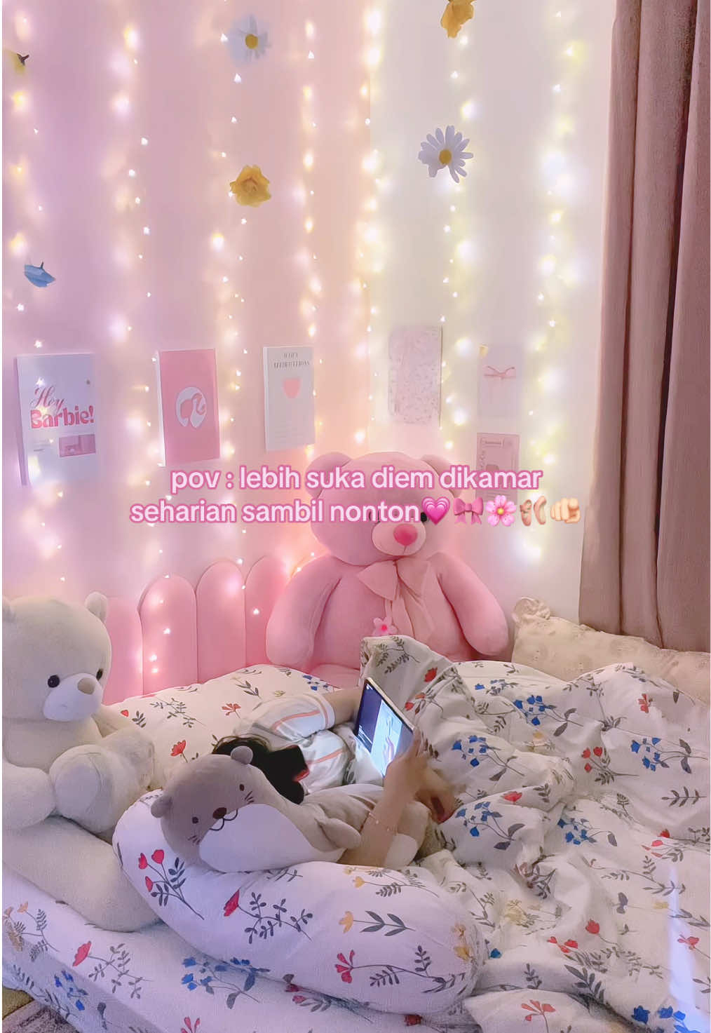 siapa yg kaya gini juga?💖👱🏻‍♀️#kamaraesthetic #pink #kamarpink #pinkroom #RoomTour #roomdecor #barbie #kamarbarbie #kamarpinkaesthetic 