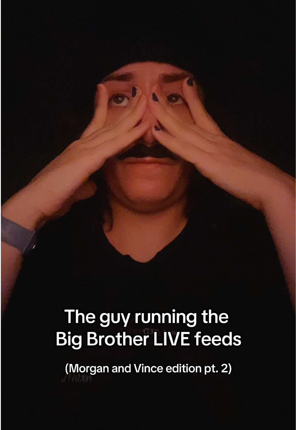 Morgan and Vince, cheatmance goals. Late nights. Big fights. fyi Skippy's immune to Celsius now. #bigbrother #bb27 #bigbrotherlivefeeds #morgan #vince