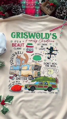 Griswold’s Family Christmas Sweatshirt 🎄❄️⛄️ #clarkgriswold #griswoldfamilychristmas #griswolds #nationallampoonschristmasvacation #christmas 