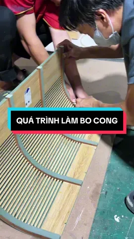 Cả một quá trình bo cong gỗ công nghiệp  #noithatkhoinguyen #noithat #bocong #gocongnghiep #xh 