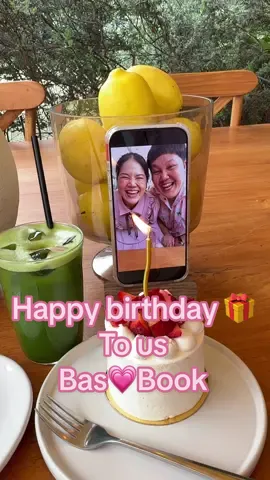 Happy birthday to us🎂 Bas💗Book 26-27/09/1986 Officially 39 🎂#ครอบครัวตัวB #bbmemory #happybirthday 