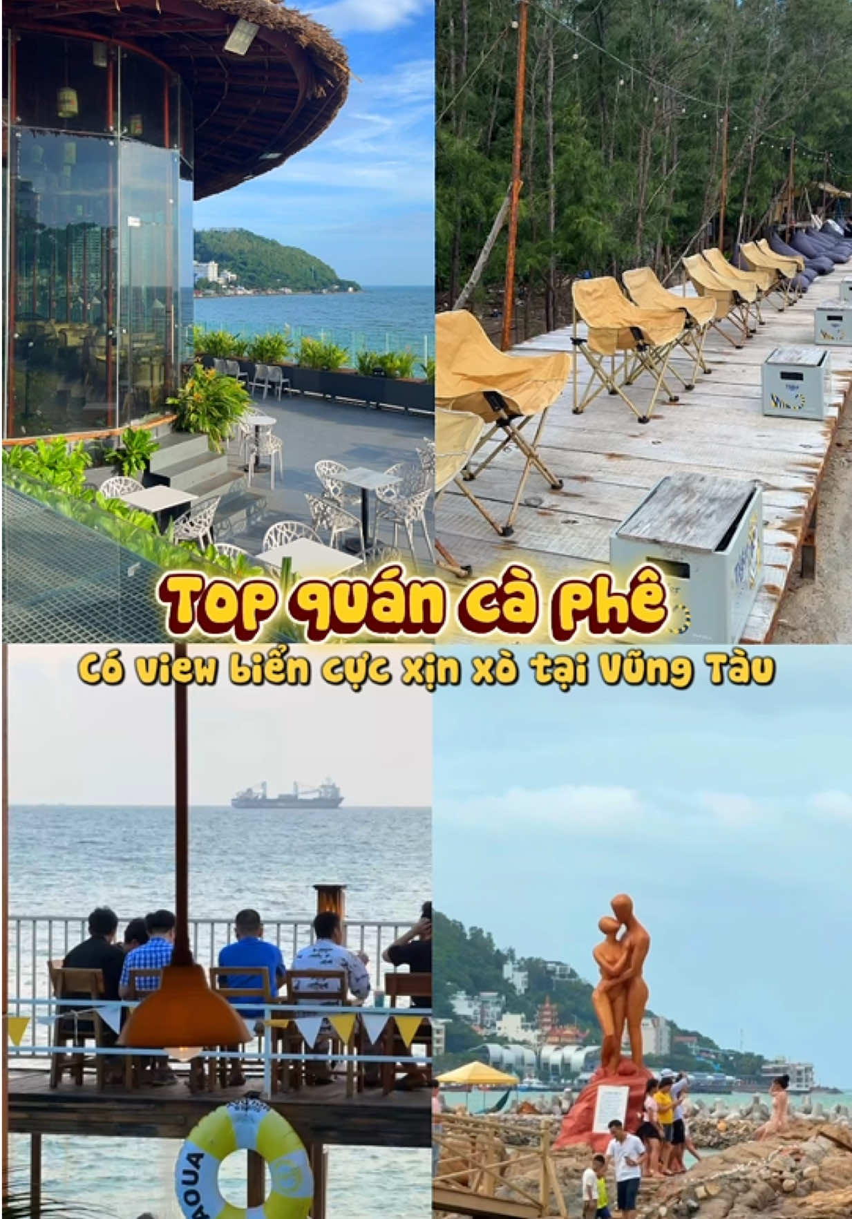 Top quán cà phê có view biển xịn xò tại Vũng Tàu #khachsanhoangphat #fyp #vungtau #vungtaubeach #capheviewbien 