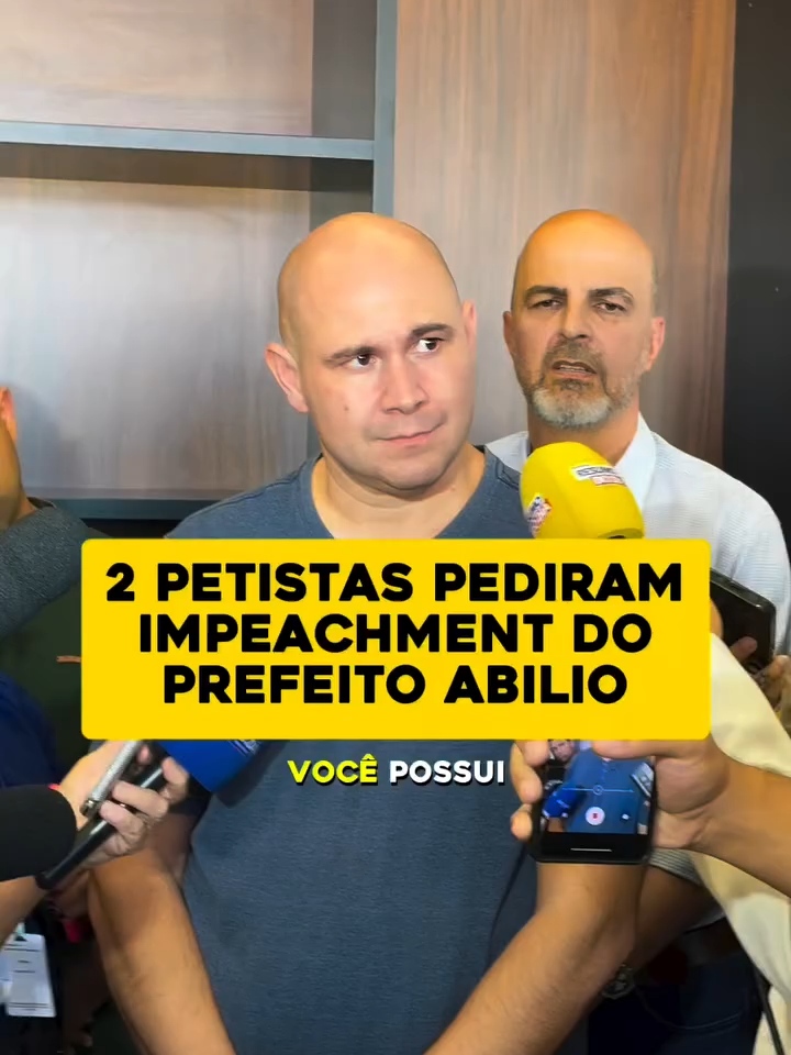 2 petistas pediram o impeachment do Abilio Brunini kkk...