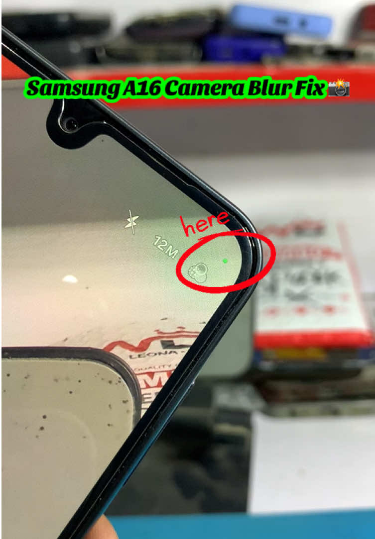 Remove the top blur on Samsung A16 camera with this easy trick! ✅ #samsunga16 #cameratips #mobilehacks #techtips #tiktoktech 