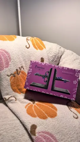 Set up my Powerless bookends in my new tiny library 💜  #BookTok #powerlesslaurenroberts #bookworm 