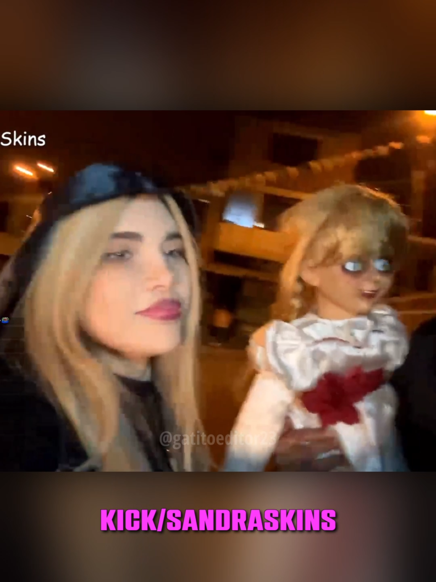 Sandraskins : La muñeca es más grande que yo 😅​ #sandraskins #smashdota #clips #kick #peru🇵🇪 #smashkins #streamer #paratii