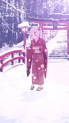 cute oni in the snow#covercorp #hololive #holojp 