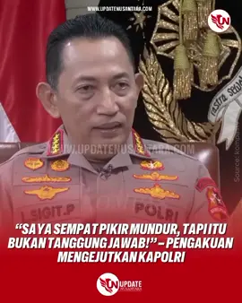 Pengakuan Mengejutkan Kapolri Listyo Sigit! Dalam wawancara eksklusif di Rosi Kompas TV, Kapolri blak-blakan mengaku sempat berpikir untuk mundur setelah demo besar Agustus 2025 yang berakhir ricuh. Namun, ia menegaskan mundur bukan pilihan karena sama saja meninggalkan Polri dalam kondisi terpuruk. Tonton pengakuan lengkapnya di video ini di Update Nusantara #repost #updatenusantara #kapolri #sigit #foryourpage 
