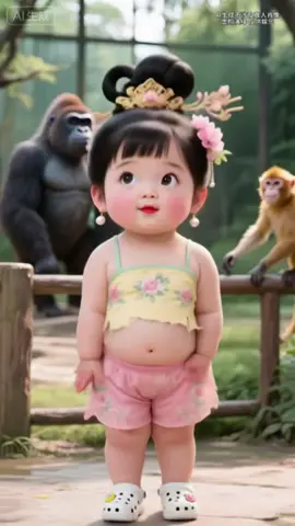 真可爱的小女孩