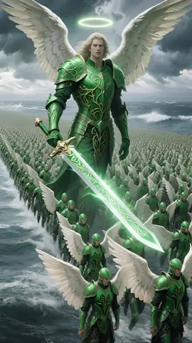 Angel army,ready to fight for God at all times.#heaven #aigenerated #faith #creed #angel         