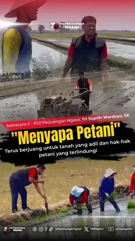 Tri Suprih Wardoyo Menyapa Petani “Di Hari Tani Nasional ini, kita hargai dan dukung setiap langkah petani dalam memastikan ketahanan pangan bagi bangsa”. “Selamat Hari Tani Nasional! Terus berjuang untuk tanah yang adil dan hak-hak petani yang terlindungi”. “Hari Tani Nasional, saat yang tepat untuk menyuarakan hak-hak petani Indonesia.  #HariTaniNasional2025 #PDIPerjuanganBersamaPetani #PetaniKuatIndonesiaBerdikari #KedaulatanPangan