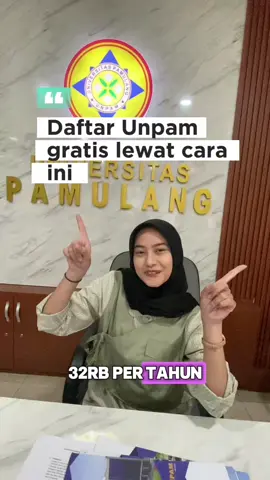 Daftar Unpam gratis lewat cara ini #mahasiswa #kampus 