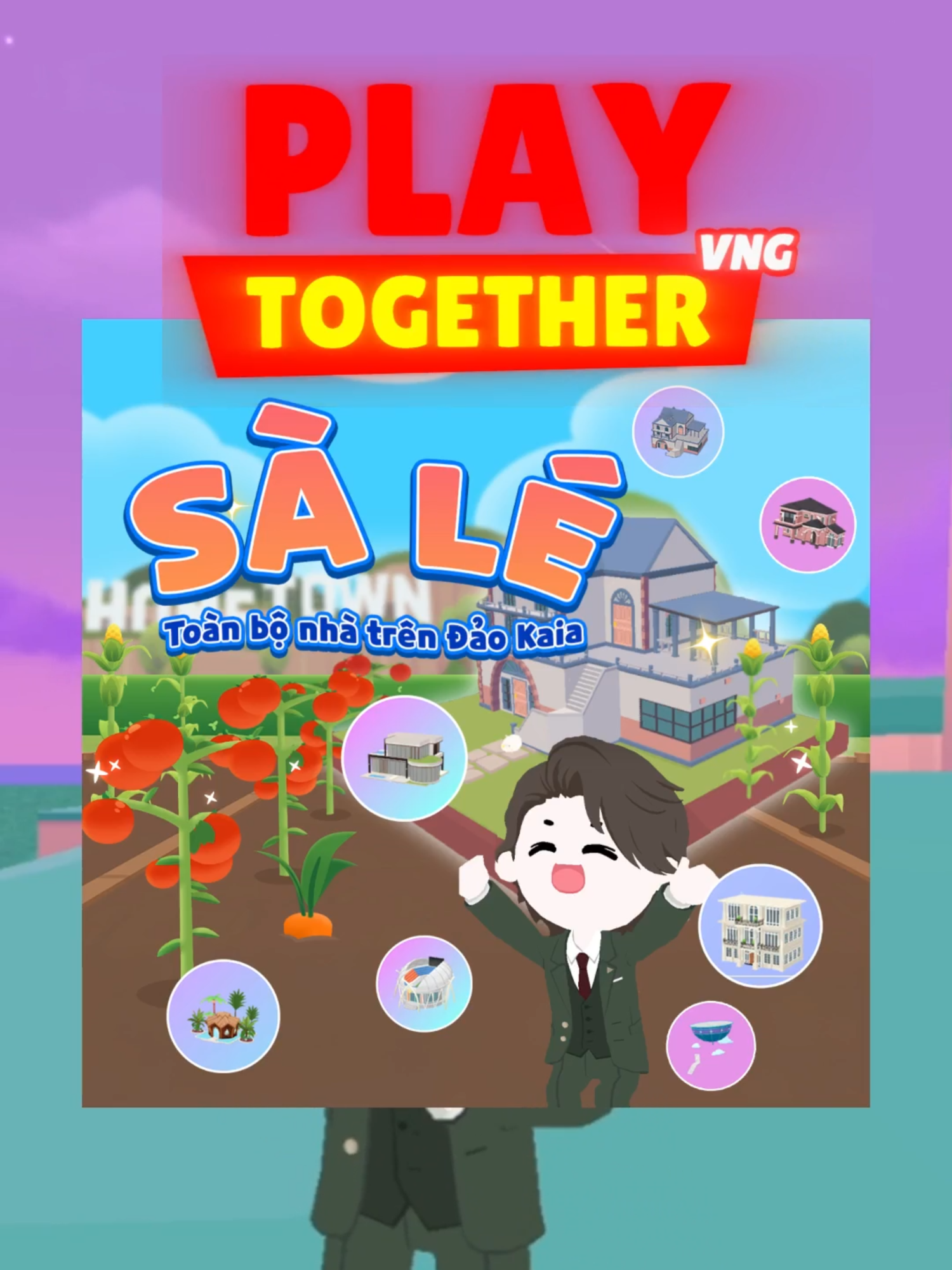 Trời ơi! Hai mới mua nhà mộng mơ 1200kc xong huhu~ #playtogether #playtogethervng #WhatToPlay #GamingOnTikTok