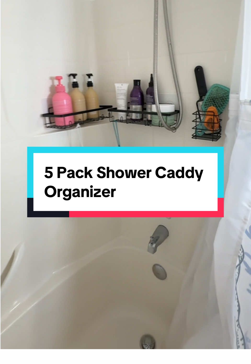 Maximize your bathroom space with this 5-Pack Shower Caddy Organizer – perfect for storing shampoo, body wash, razors, and more. Easy to install, rustproof, and ideal for dorms, apartments, and family bathrooms. 🚿✨  #ShowerCaddy #BathroomOrganization #ShowerStorage #TikTokShopBlackFriday #TikTokShopHolidayHaul  Gifts for her Gifts for him Home organization  Bathroom organization  Bathroom essentials  Shower essentials 