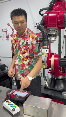 Welding robot.#industrial #robot #welding #stamping #machine   